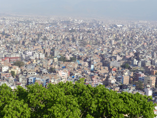 Obraz premium View od city and buildings, Nepal, India