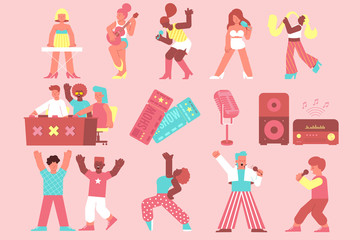 Singer Stars Flat Set