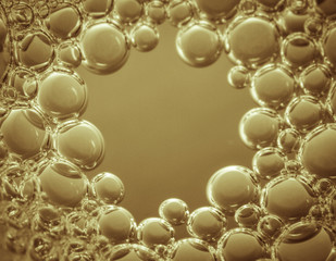 Macro shots soapy water bubbles close-up