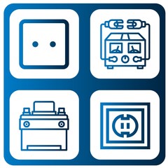charge icon set