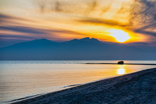Sonnenuntergang auf Epanomi