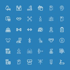 Editable 36 body icons for web and mobile