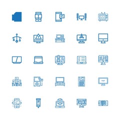 Editable 25 display icons for web and mobile