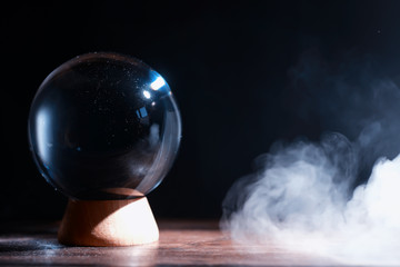 Crystal ball to predict the fate. Guessing for the future.