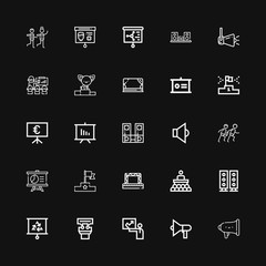Editable 25 podium icons for web and mobile