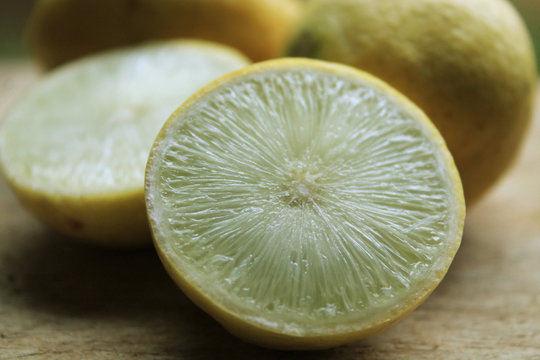 Lime in on a wooden board