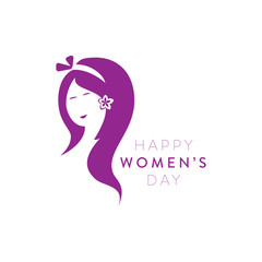 Obraz na płótnie Canvas Greeting Design for celebrating International Woman day at march 8th.