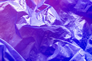 purple plastic bag abstract background