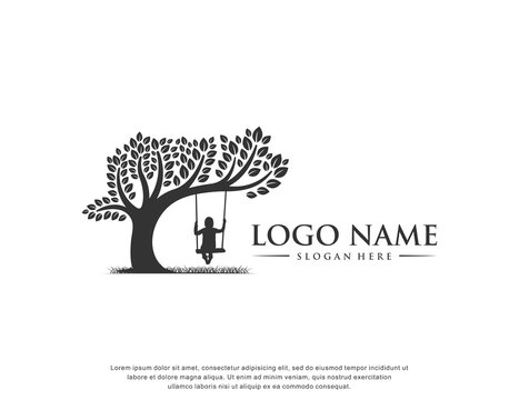 child care.tree logo.modern design.vector illustration concept