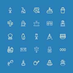 Editable 25 pot icons for web and mobile