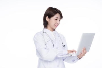 A young Asian woman doctor