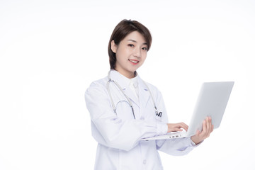 A young Asian woman doctor