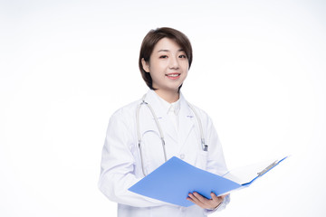 A young Asian woman doctor