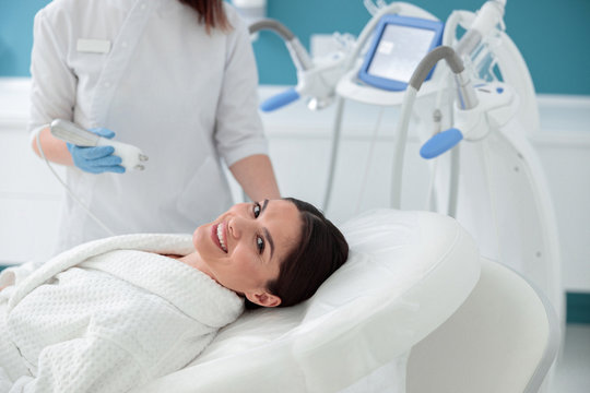 Cosmetology and beauty procedures in clinic