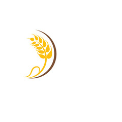 Fototapeta premium Wheat Logo Template vector symbol