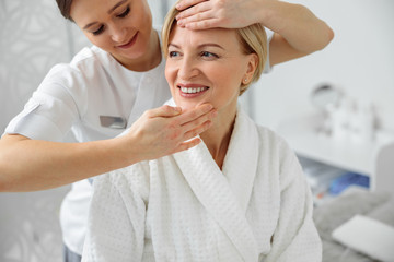 Cosmetology and beauty procedures in clinic