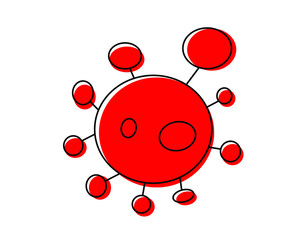 Coronavirus (COVID-19) Computer generated Vector Virus.