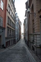 old street in European town