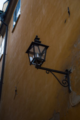 Fototapeta na wymiar old street lamp in the europe city