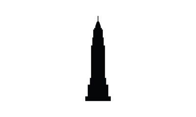 Skyscraper building symbol tower icon architecture