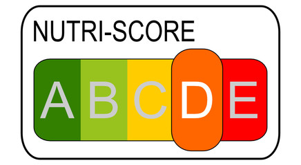 Nutri-Score Label, 5-colour Nutrition Label - illustration
