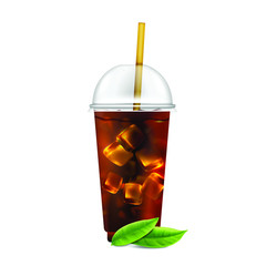 iced black tea drinks glass