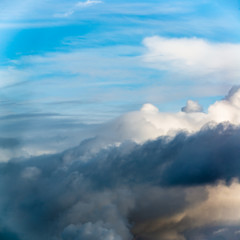 Fantastic clouds at sunrise