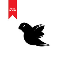 Bird icon vector. Simple design on trendy icon.