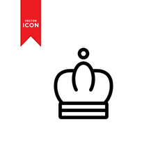 Crown icon vector. King crown logo illustration. Trendy flat design style on white background.