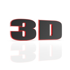 3d rendering of 3D text Entertainment cinema, Isolated