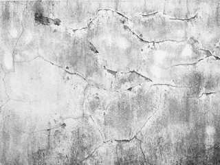 Background of cracks on the wall, floor, black and white icon.