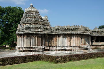 Fototapeta na wymiar Veera Narayana temple, it was built during the rule of the Hoysala Empire, Belavadi, Karnataka, India