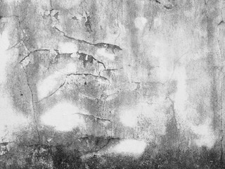Background of cracks on the wall, floor, black and white icon.
