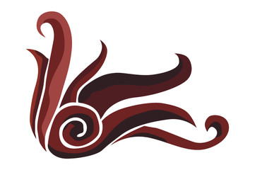 Bown flora ornament decoration