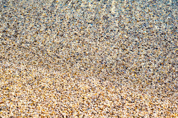 Sand coastline beach close view