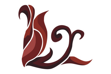 Bown flora ornament decoration