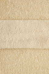Background and texture of coarse woven fibers of a bath sponge