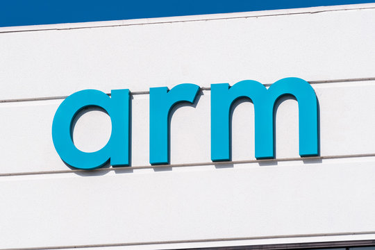 Feb 27, 2020 San Jose / CA / USA - Arm, Inc headquarters in Silicon Valley; Arm Holdings is a global semiconductor and software design company, owned by the Japanese SoftBank Group and its Vision Fund