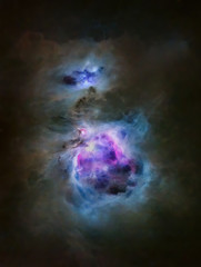 Naklejka na ściany i meble Starless Orion and Running Man nebulae
