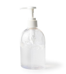 Sanitizer gel pump dispenser for protection coronavirus and bacteria, health care concept