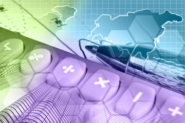 Map, graph and buildings