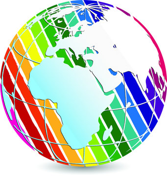 colorful globe logo