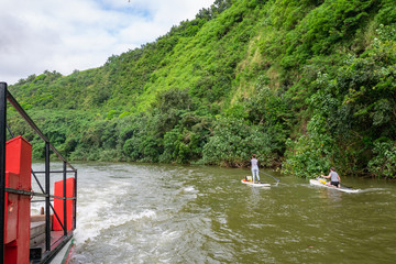Wailua River Cruise & Grotto Tour takes you on a cruise down the Wailua River to the botanical...