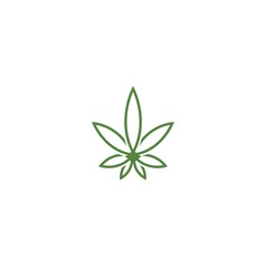 Fototapeta na wymiar Canabis leaf logo