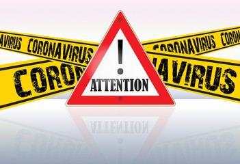 sign corona virus concept
