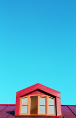 house on blue sky