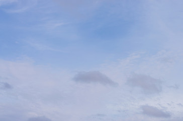blue sky with gray clouds