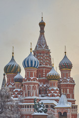 Moscow Kremlin, winter view with snow