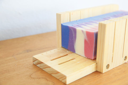 Handmade soap in block form