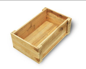 Wood put Utility for use of the product during transport shock or falling apart. Isolated on white background. This has clipping path.